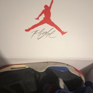 Jordan Black and Blue Men's Shoes